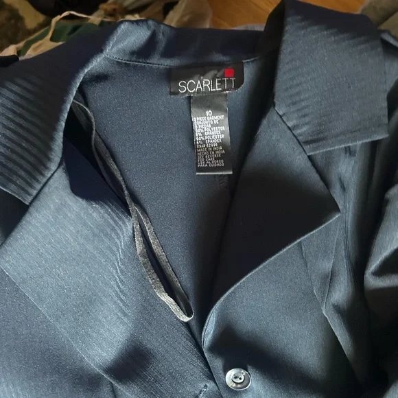 Scarlett Women's Navy Blazer - Picture 3 of 4